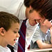 Photo of SUNY Plattsburgh education student teaching in a classroom full of children