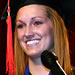 Photo of Kristy Lynn Curry, student speaker at SUNY Plattsburgh's Winter 2009 Commencement