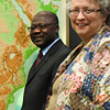 Photo of Dr. Jean Ou&eacute;draogo and Marguerite Adelman
