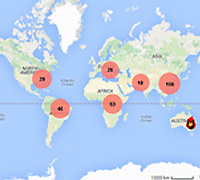 Follow this link to view interactive GEO maps of where in the world our international students and alumni come from and call home. Follow this link to view interactive GEO maps of where in the world our international students and alumni come from and call home.