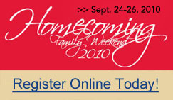 Register online for Homecoming-Family Weekend 2010