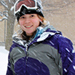 Photo of SUNY Plattsburgh student enjoying the snow on campus.