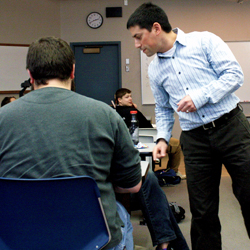 Photo of Curt Gervich and student