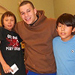 Photo of SUNY Plattsburgh student and some children