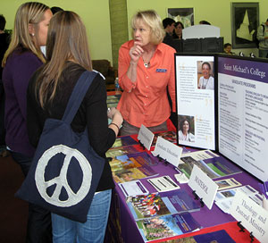Photo of students at job fair