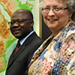 Photo of Dr. Jean Ou&eacute;draogo and Marguerite Adelman