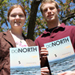 Photo of students holding copies of DoNorth magazine