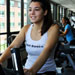 Photo of students working out in the satellite fitness center