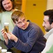Photo of SUNY Plattsburgh students working the the biology lab