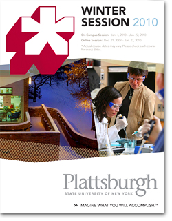 Click on this image to download PDF copy of the SUNY Plattsburgh Winter Session 2010 catalog