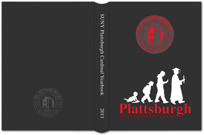 Photo showing the cover of 2011 SUNY Plattsburgh yearbook