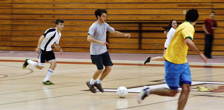 Photo of indoor soccer game