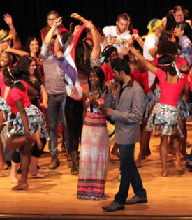 Photo of of 2011 Night of Nations celebration on the SUNY Plattsburgh campus