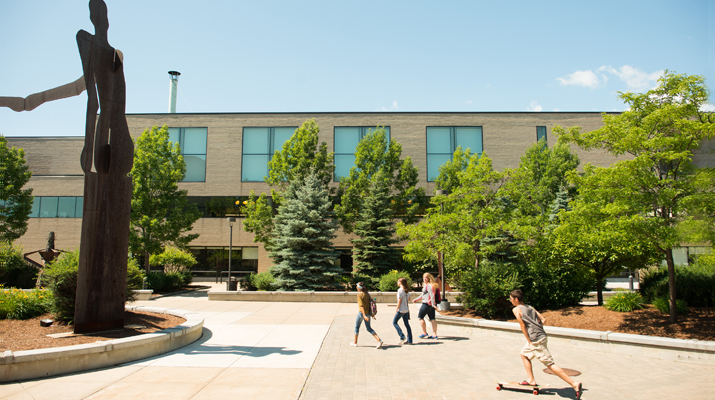 Photo showing external view of the Angell College Center