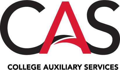 College Auxiliary Services logo; a capital "C", "A", and "S" with the words "College Auxiliary Services" underneath