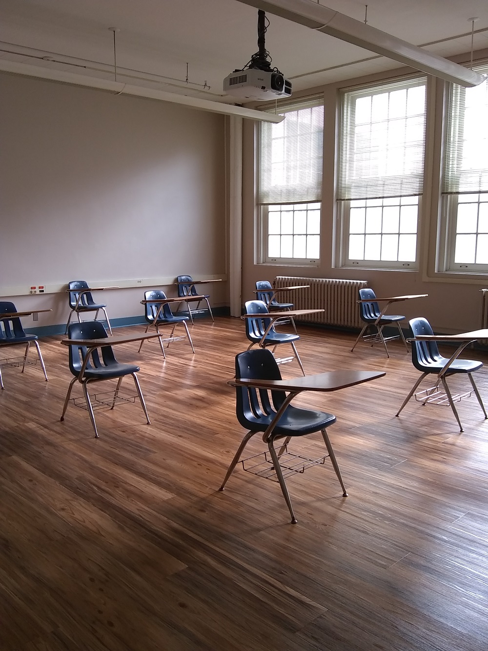 New floors in Hawkins Hall