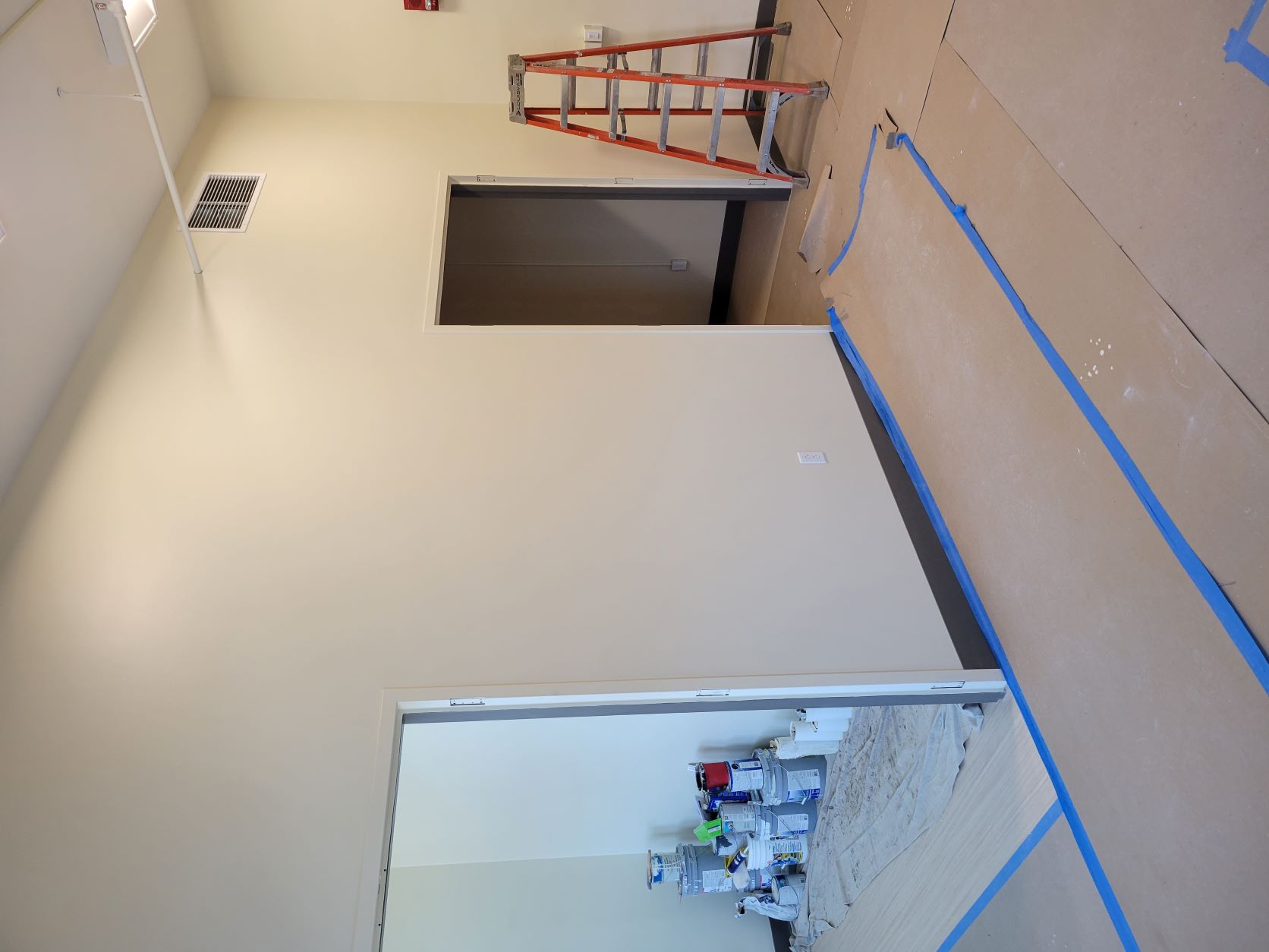 interior of hawkins hall nursing lab renovation