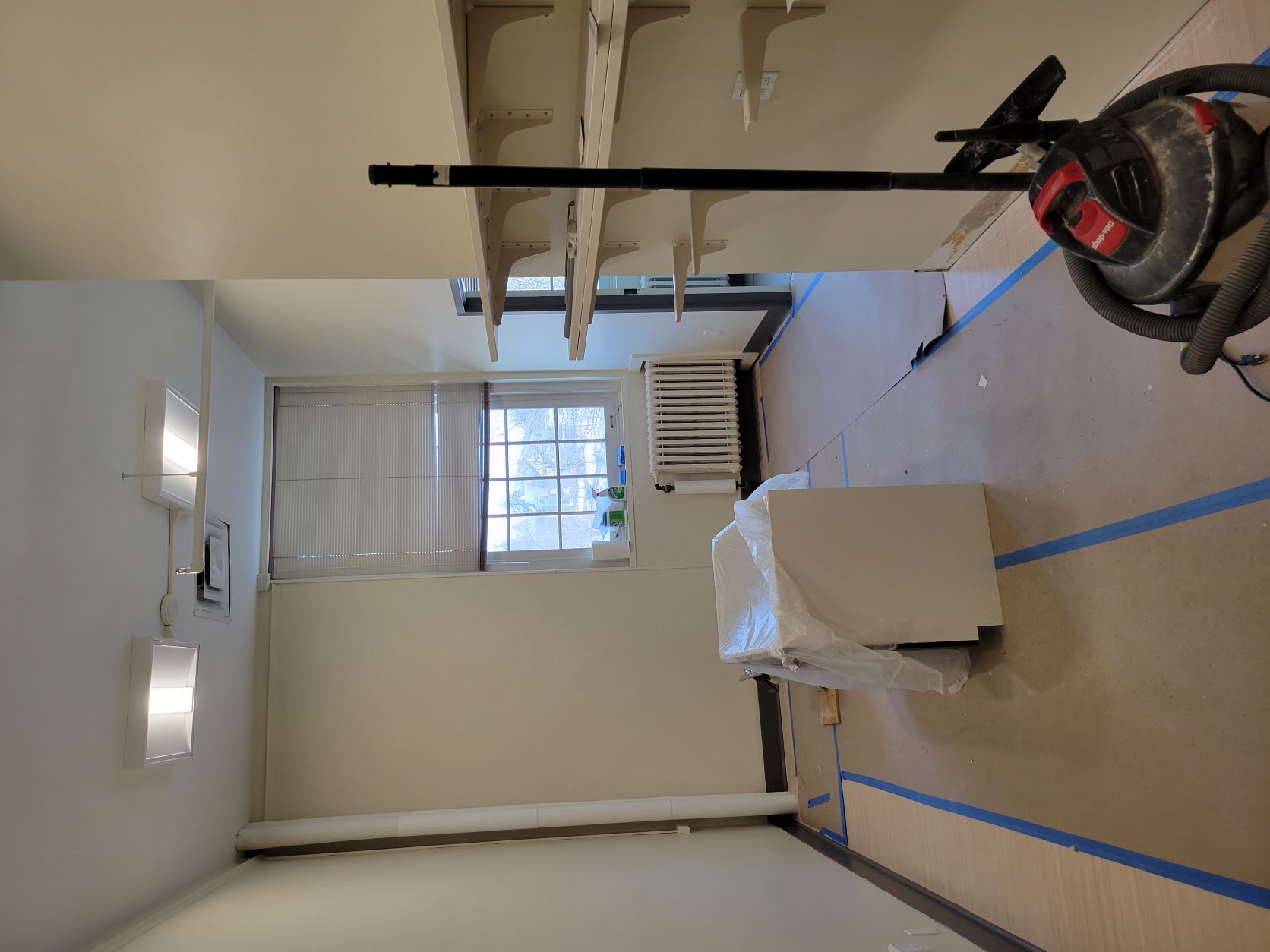 interior of hawkins nursing lab renovation