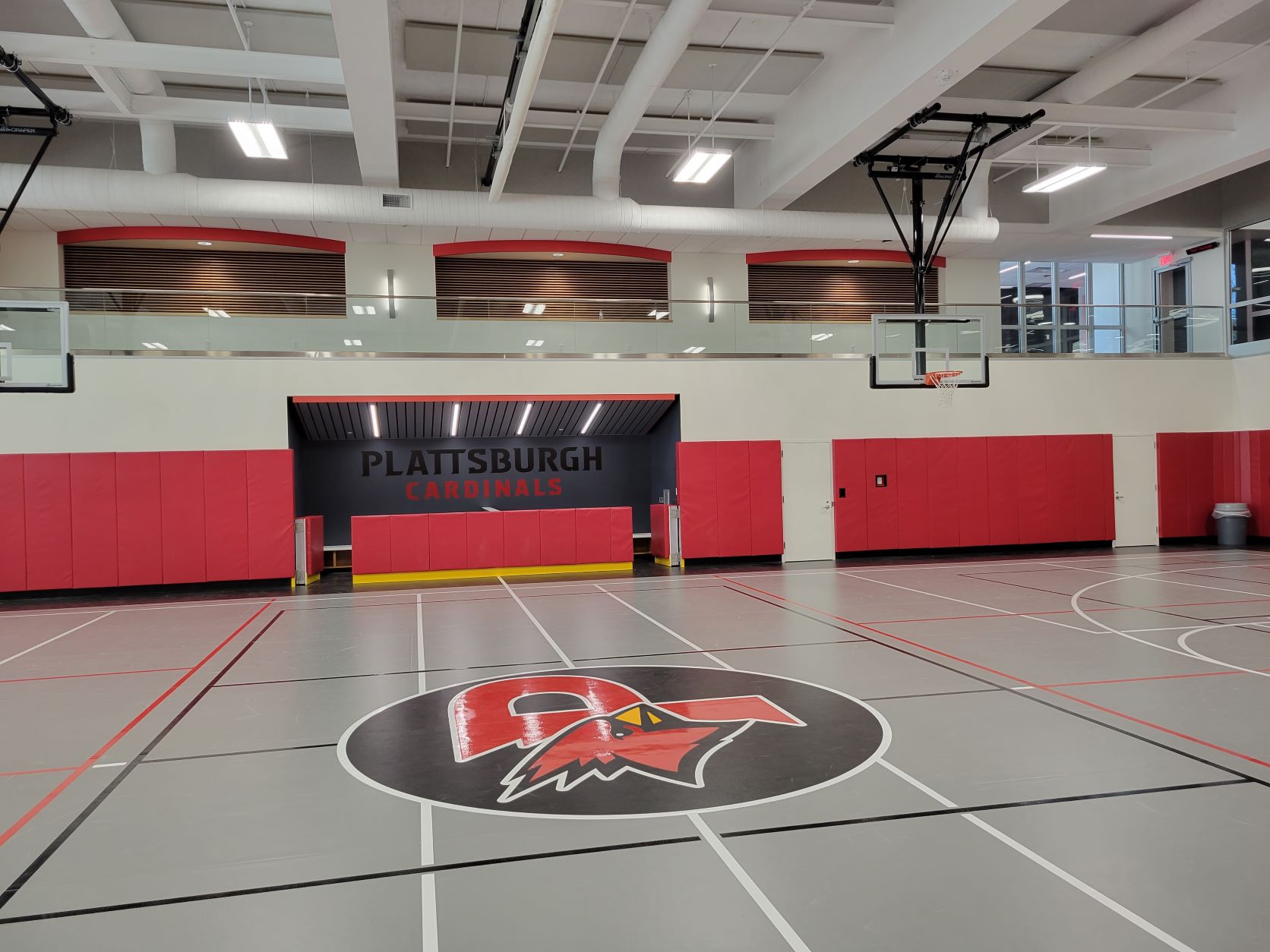 Interior of Memorial Hall Gym Renovations