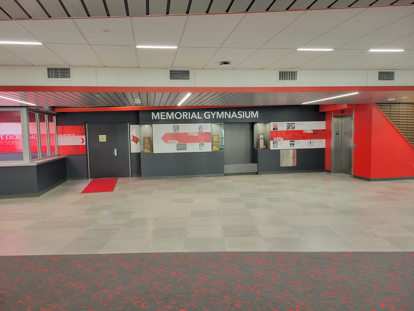 Interior of Memorial Hall Gym Renovations