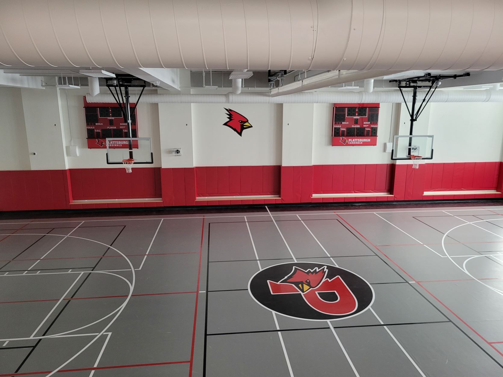 Interior of Memorial Hall Gym Renovations