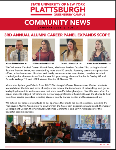 Click to read the latest issue of the branch campus Community News