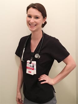 Portrait of Alissa Shinder in her nursing uniform