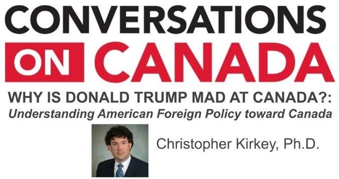 conversations on Canada graphic with image of Christopher Kirkey