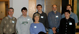 Photo of students and faculty at the second annual St.Lawrence Valley mathematics symposium at Clarkson University