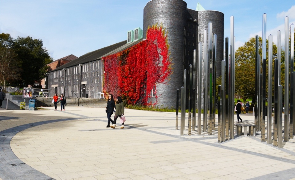 View of Keele University campus