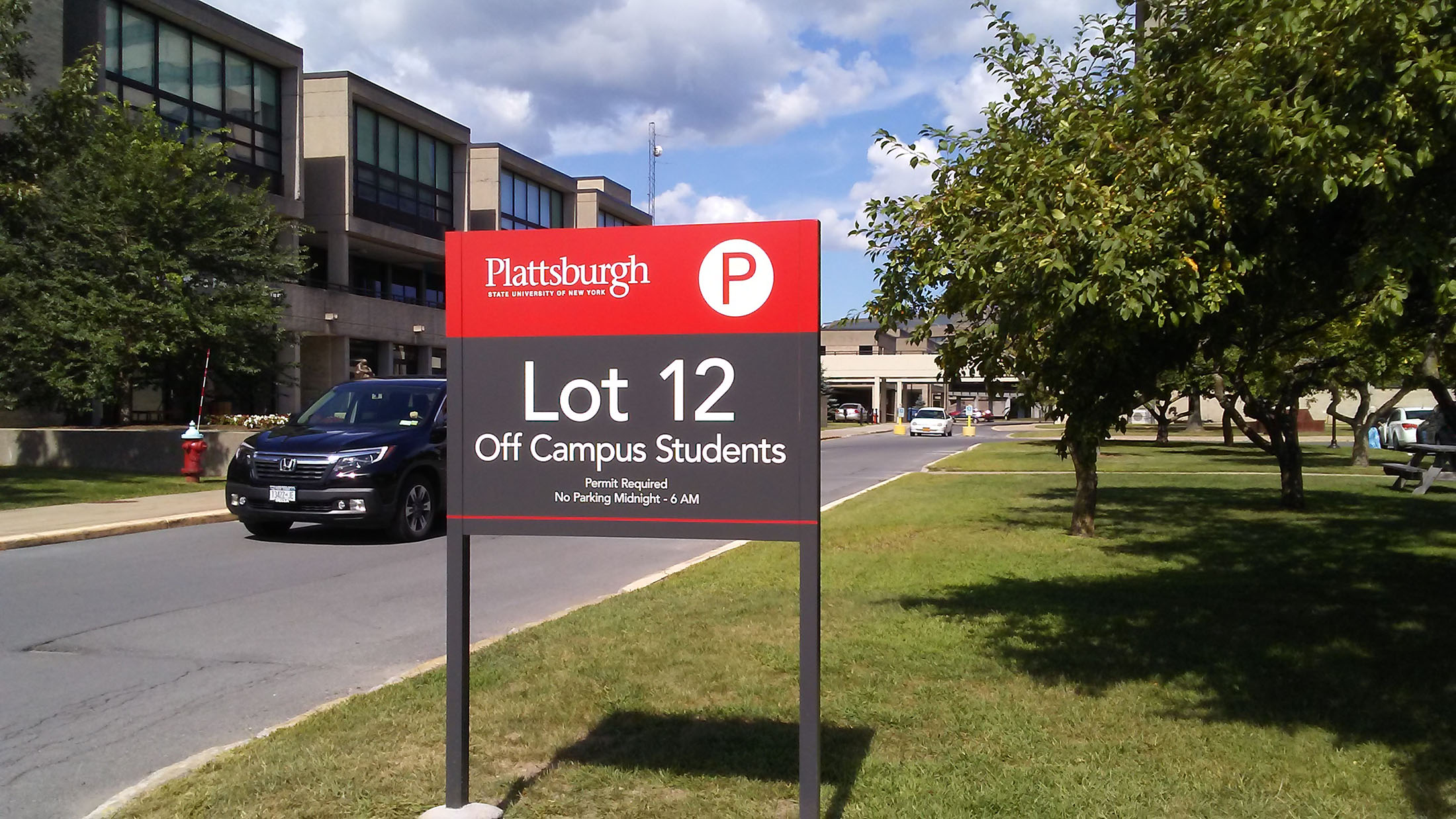 New Parking Lot Signage