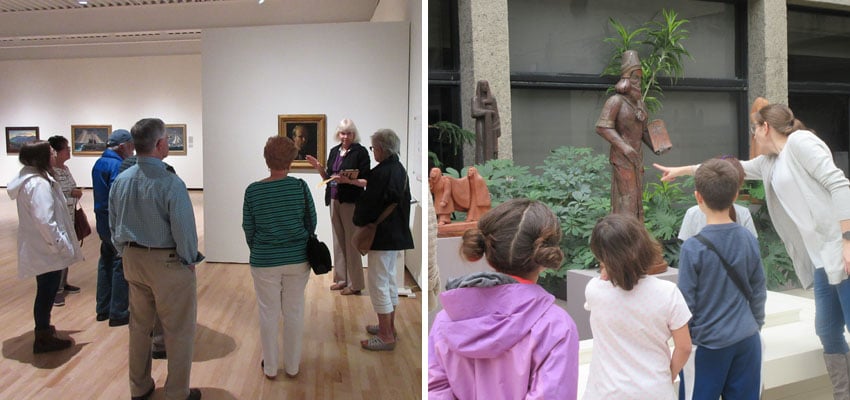 PSAM docents leading tours through the museum