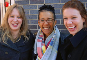 Photo of Pam Hewitt and Lynn White Scheider daughters, and recipients of the Memorial Scholarship