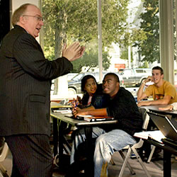 Photo of SUNY students in a classroom