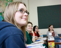 Photo of students in class