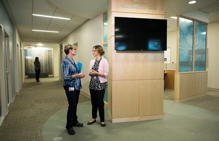 Interior photo of the Center for Neurobehavioral Health
