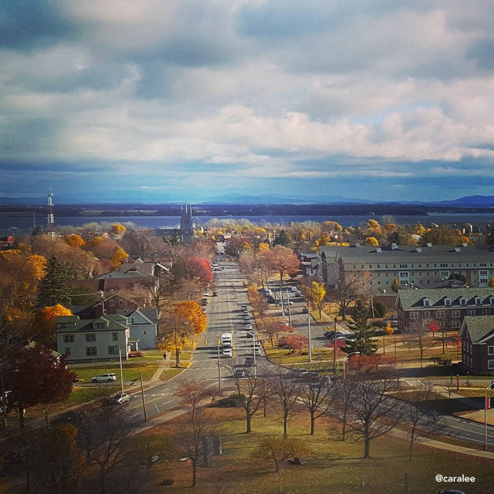 View of Plattsburgh and Lake Champlain taken by Cara Lee