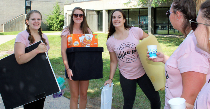 Students on campus