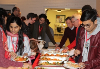 International Students Warmed by Welcome Dinner