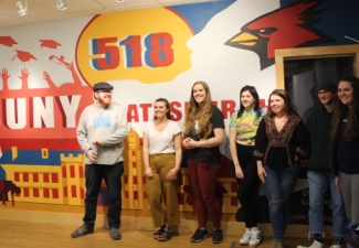 Bookstore Mural Paints College in Bright Light