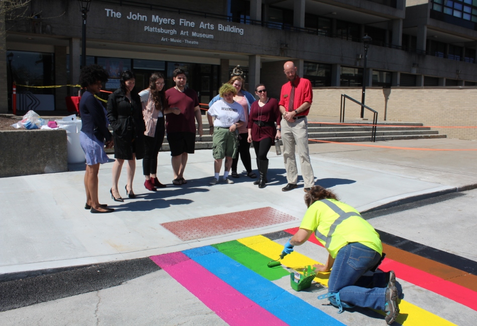 rainbow crosswalk