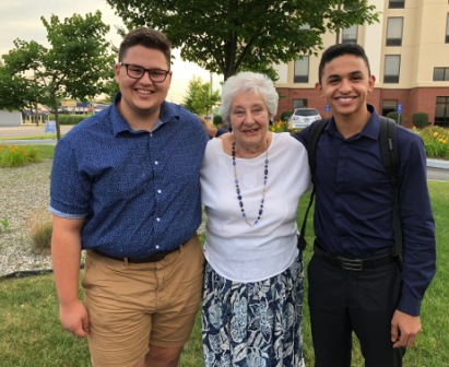 host students with marjorie 