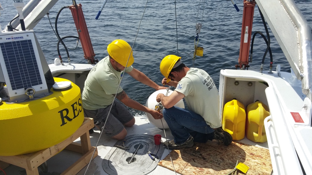 on board readying buoy