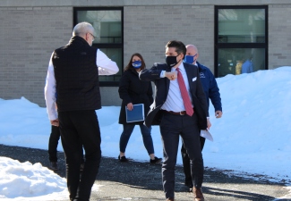 SUNY Chancellor Views Campus Pooled Testing, Move-In