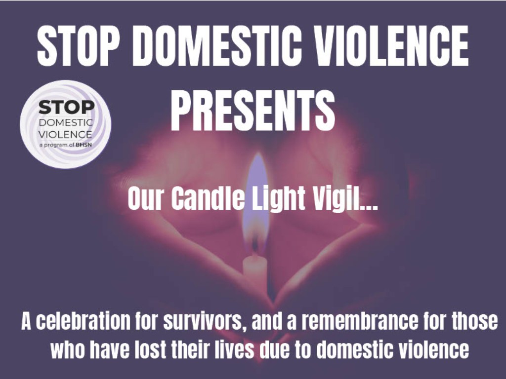 stop domestic violence vigil