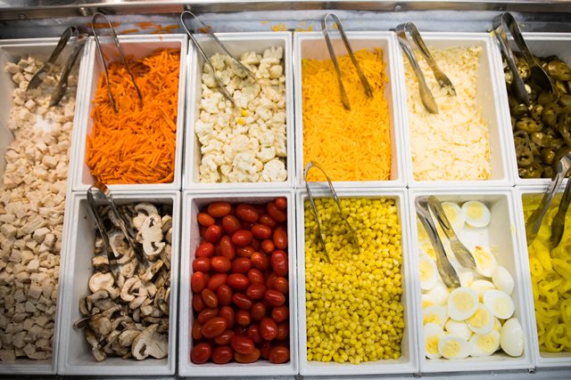 salad bar food