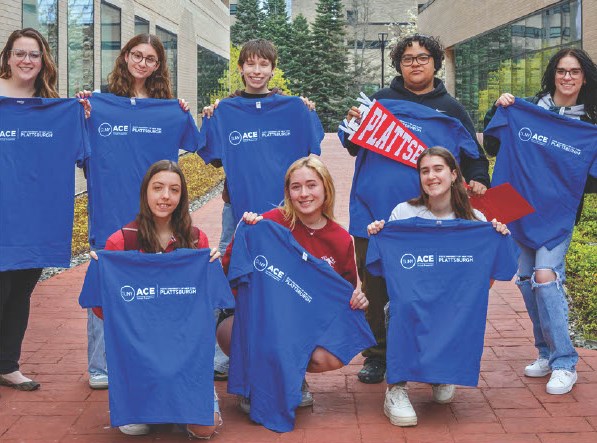 ACE students with tee shirts