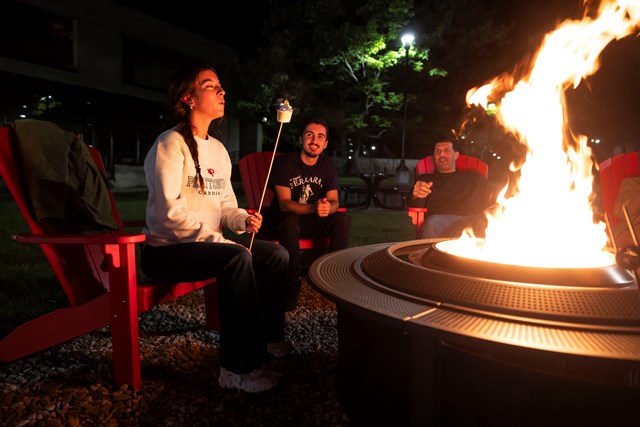 making smores