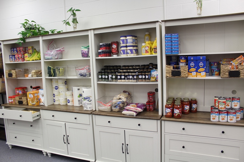 shelved food