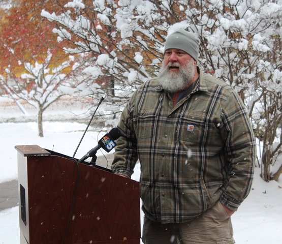 david macalpine at podium